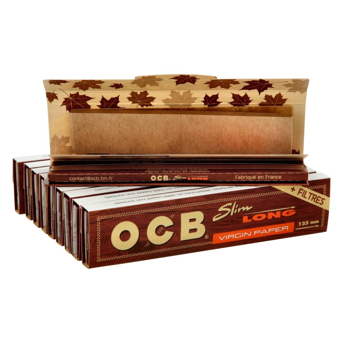 OCB VIRGIN SLIM + TIPS LONG x10