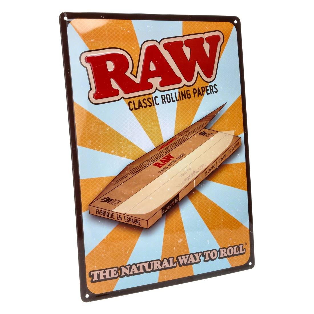 PANNEAU METAL RAW RETRO