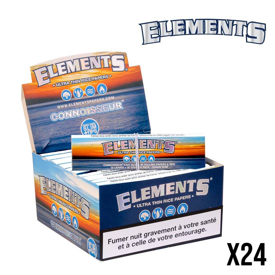 PAPIER A ROULER ELEMENTS CONNOISSEUR 2 EN 1 X24