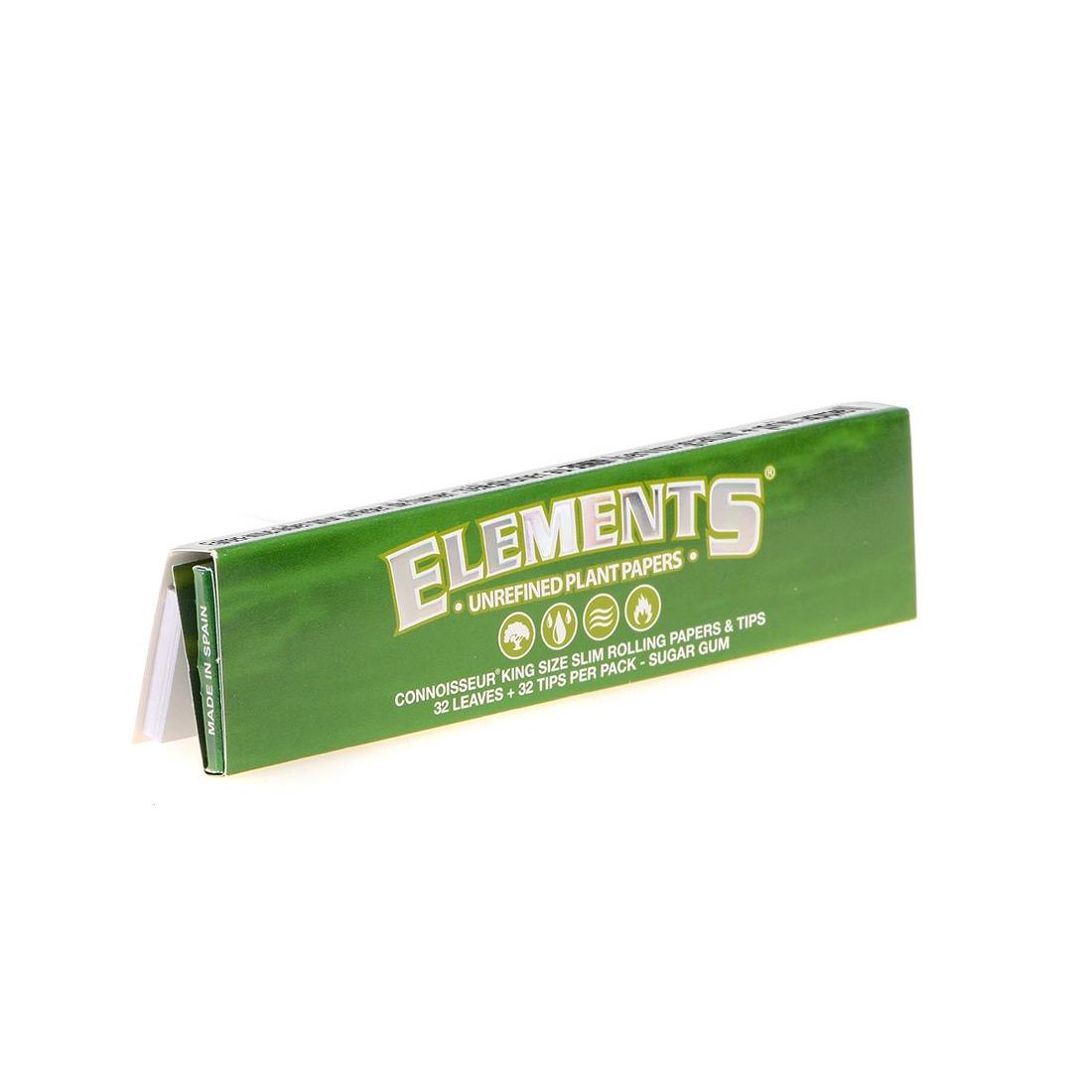 PAPIER A ROULER ELEMENTS GREEN CONNOISSEUR 2 EN 1