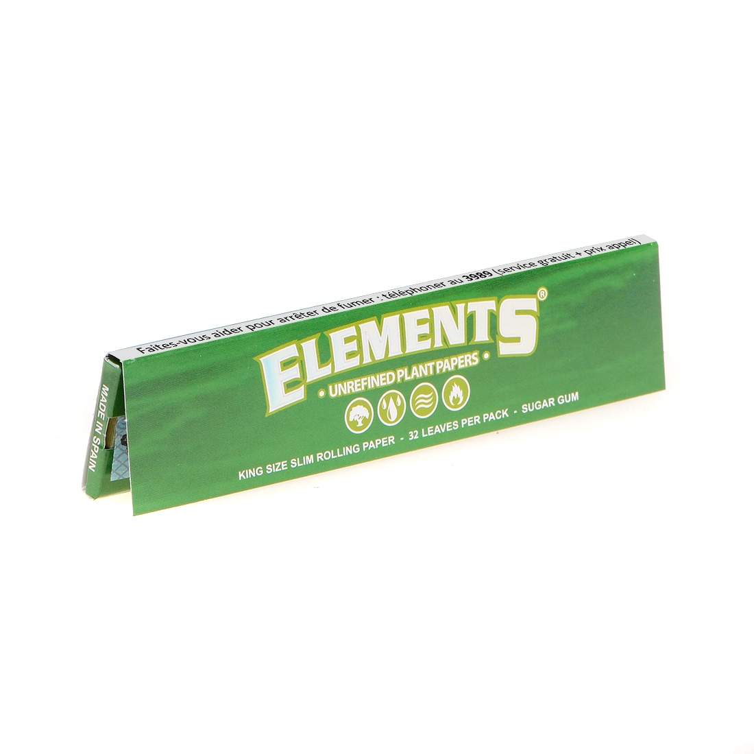 PAPIER A ROULER ELEMENTS GREEN KS SLIM KS SLIM X50 PAPIER A ROULER ELEMENTS GREEN KS SLIM X50