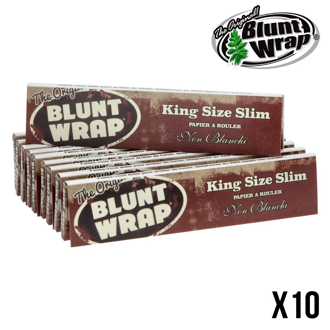 PAPIER BLUNT WRAP CLASSIC NON BLANCHI PAR 10