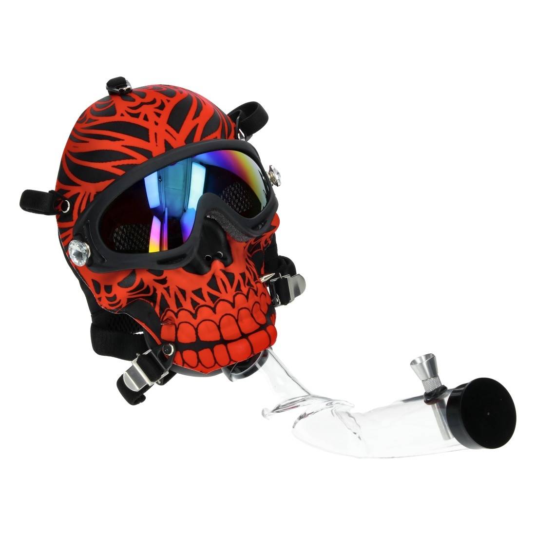 PIPE A EAU MASQUE RED SKULL