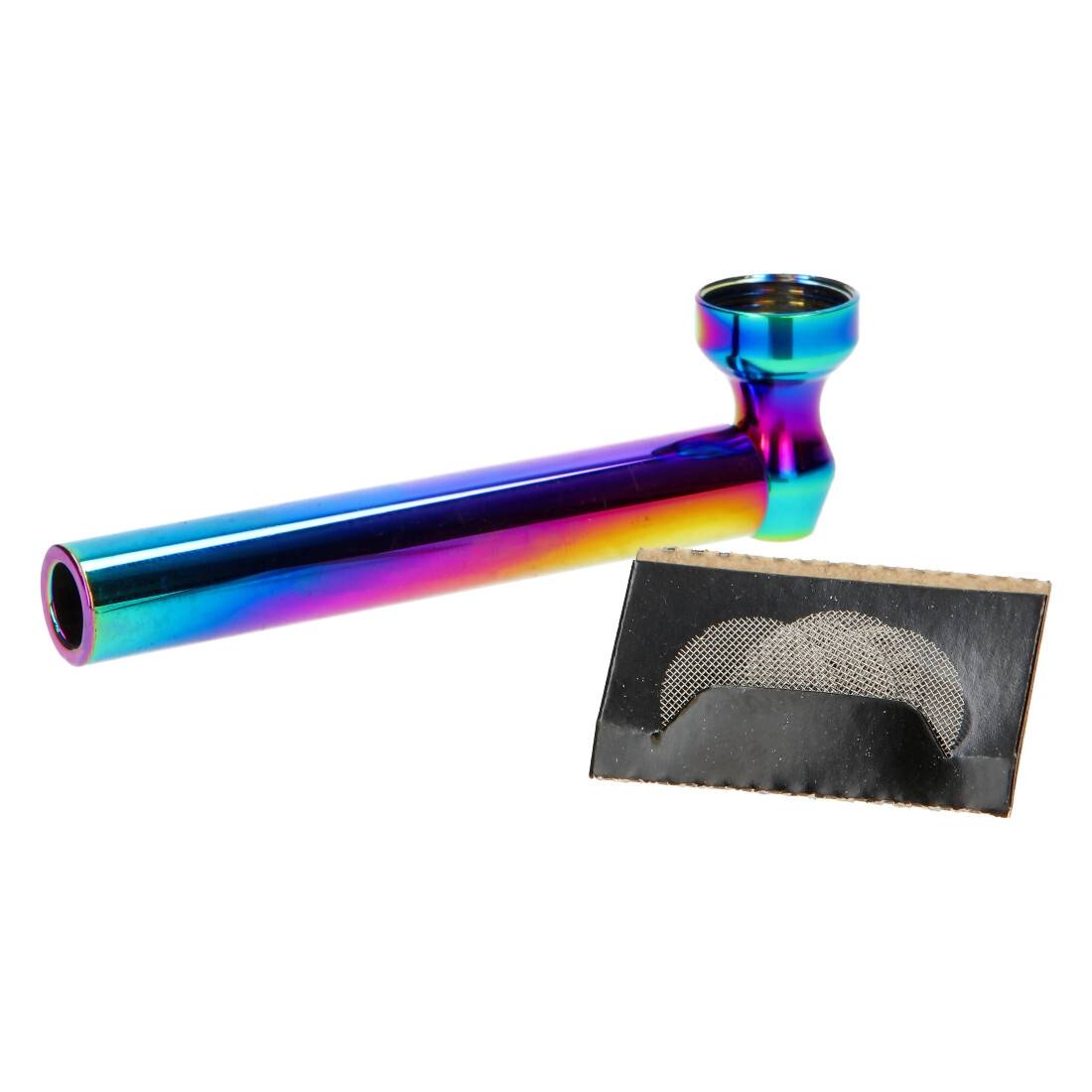 PIPE VERRE ET ALU ATOMIC RAINBOW 9CM