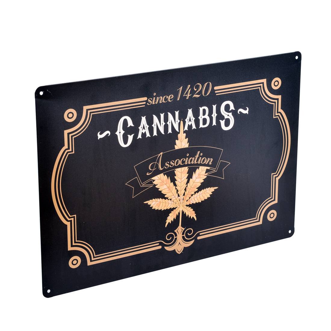 PLAQUE DECORATIVE CANNABIS ASSOCIATION