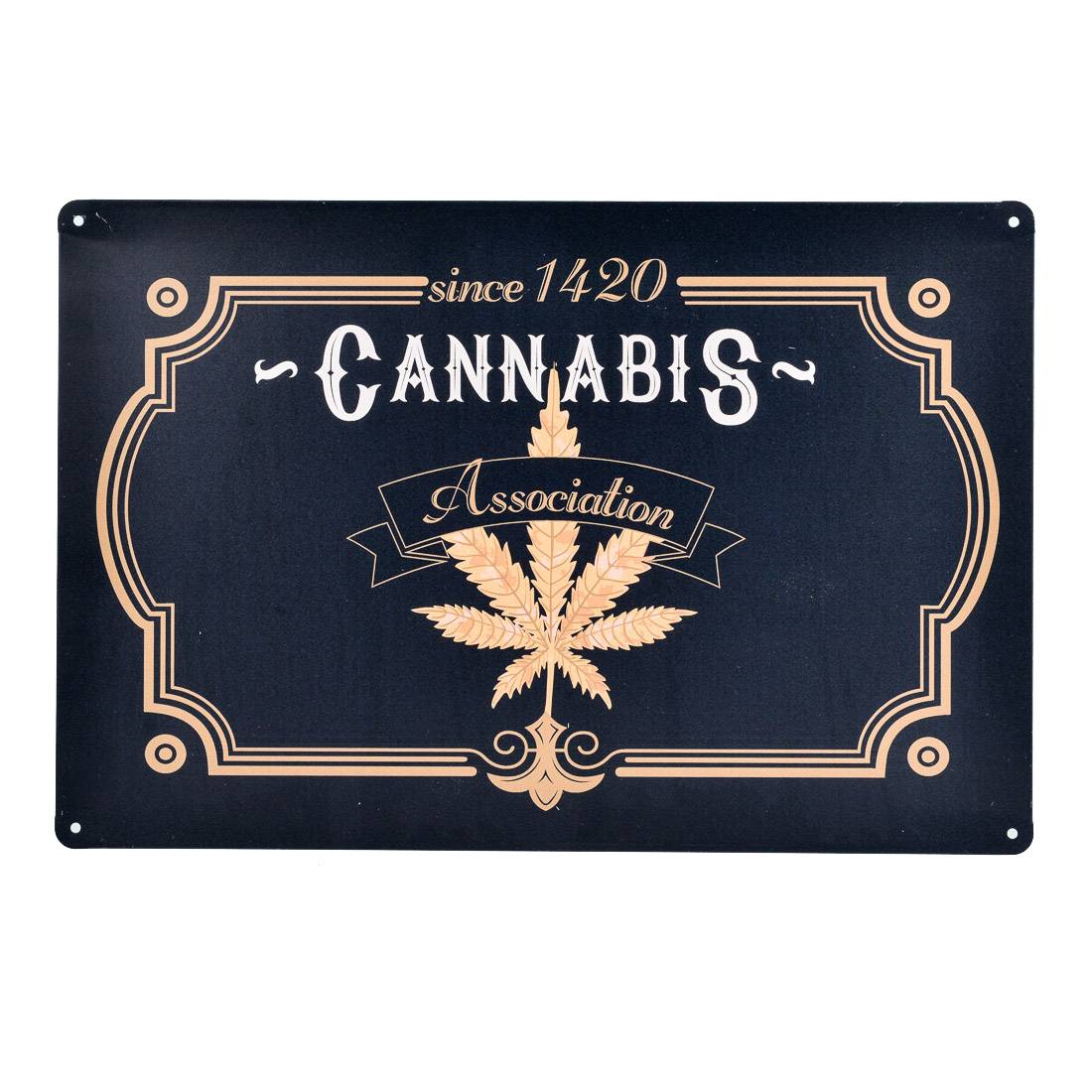 PLAQUE DECORATIVE CANNABIS ASSOCIATION