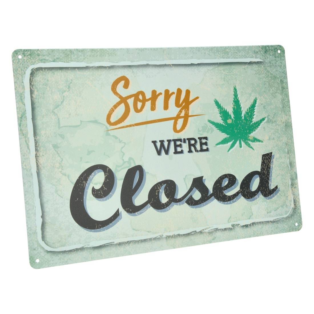 PLAQUE METAL DECO SORRY WERE CLOSED