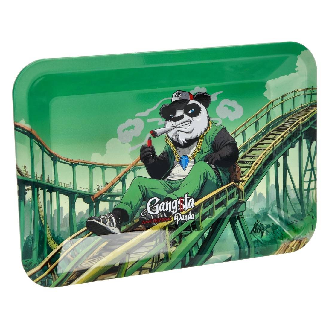Plateau Métal Gangsta Panda Roller Coaster