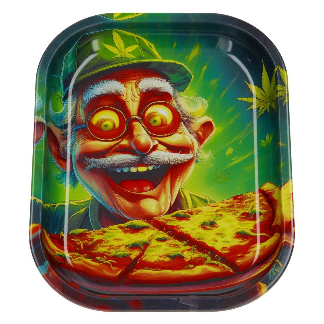 PLATEAU WEED N PIZZA 17x14cm