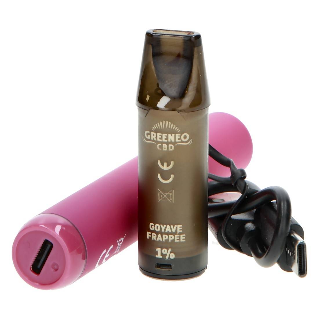 vape 39 Pod CBD Greeneo X Wilo Goyave Frappée