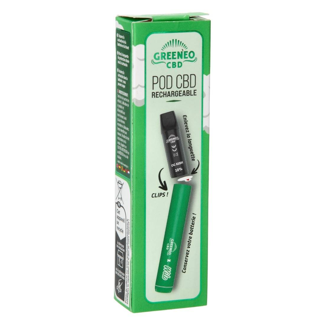 Puff Rechargeable OG Kush Wilo de Greeneo