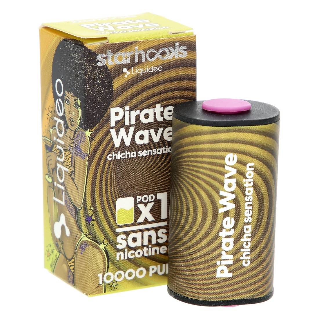 Pod Starhooks Liquideo Pirate Wave Chicha Sensation 10000 Puffs
