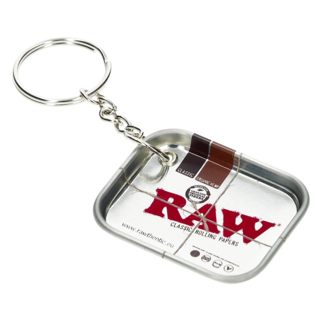Porte-clés Raw Plateau Argent