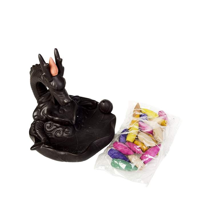 PORTE ENCENS BACKFLOW DRAGON 16CM PORTE ENCENS BACKFLOW DRAGON