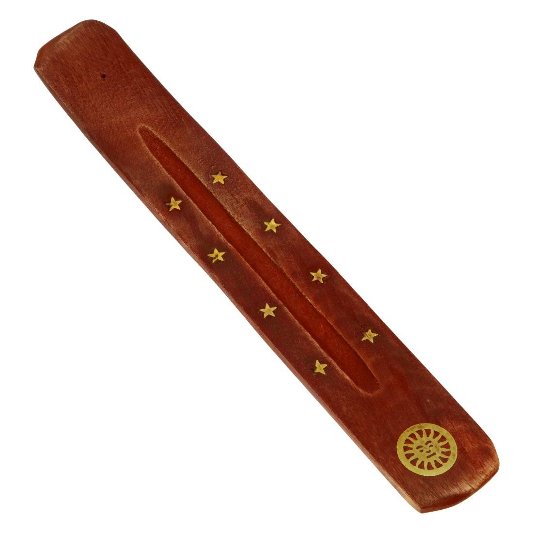 Porte Encens Bois Ski Soleil 25cm
