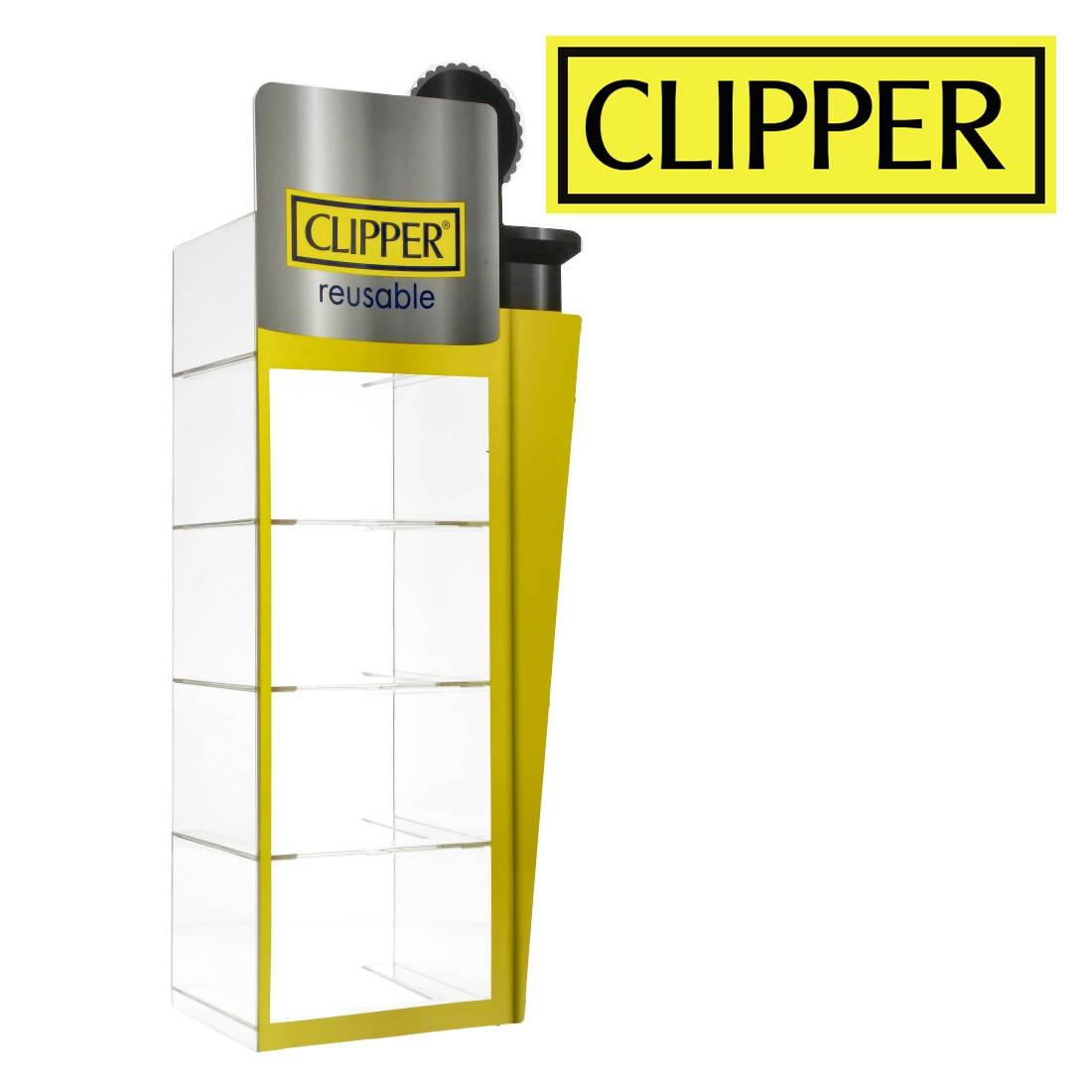 PRESENTOIR POUR BRIQUETS CLIPPER 4 NIVEAUX CLIPPER SHAPE