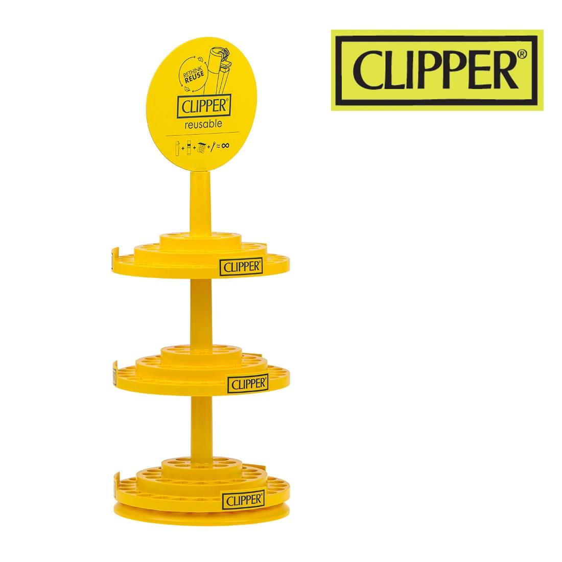 PRESENTOIR POUR BRIQUETS CLIPPER CARROUSEL 3 NIVEAUX