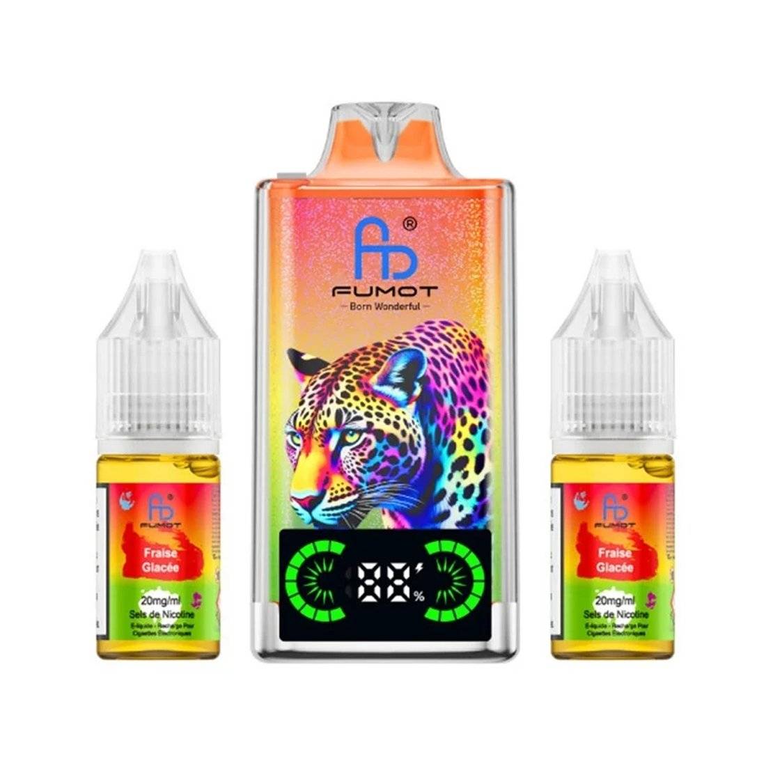Puff Fumot Leopard 40K Fraise Glacée 20mg