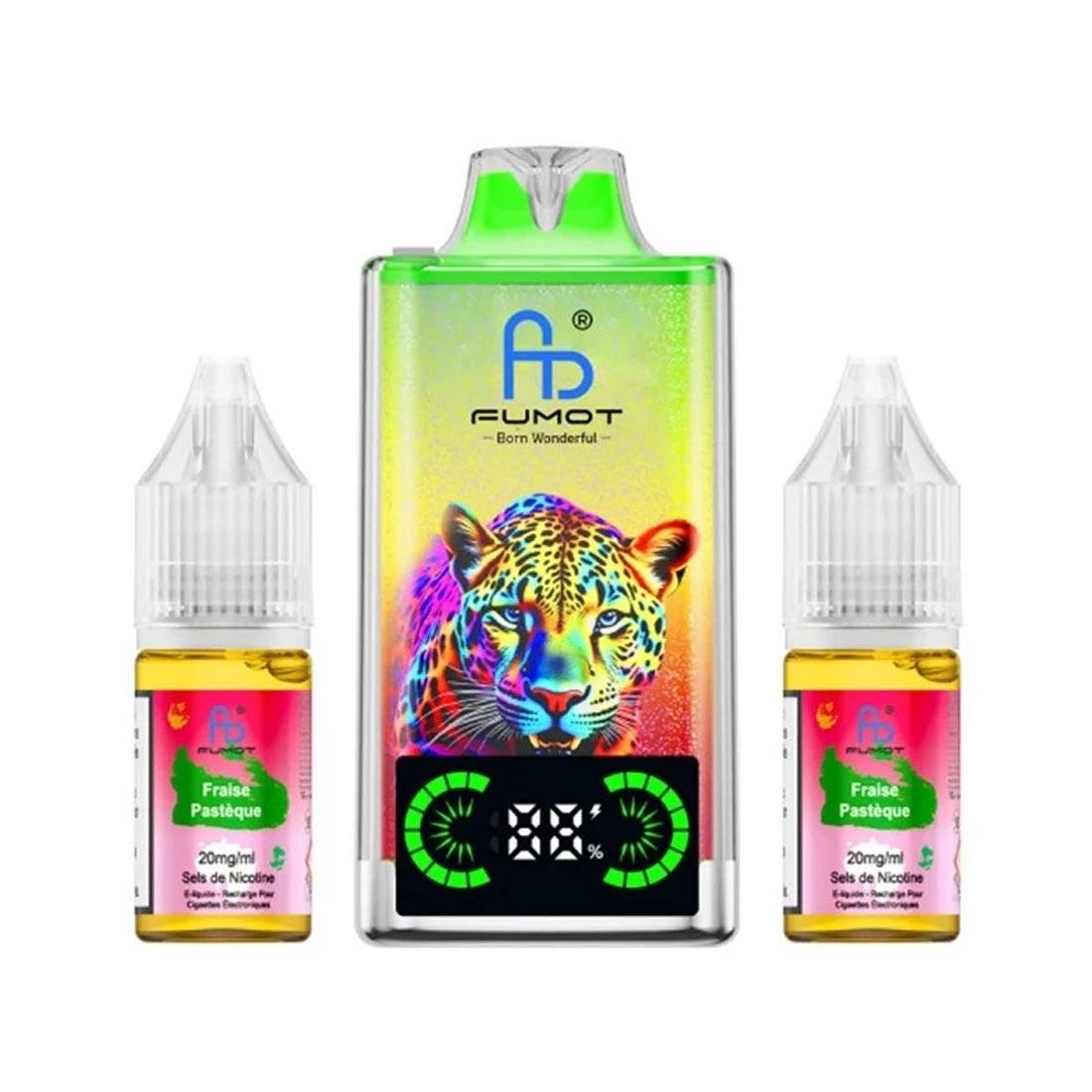 Puff Fumot Leopard 40K Fraise Pastèque 20mg