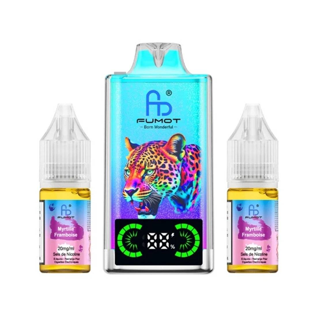 Puff Fumot Leopard 40K Myrtille Framboise 20mg