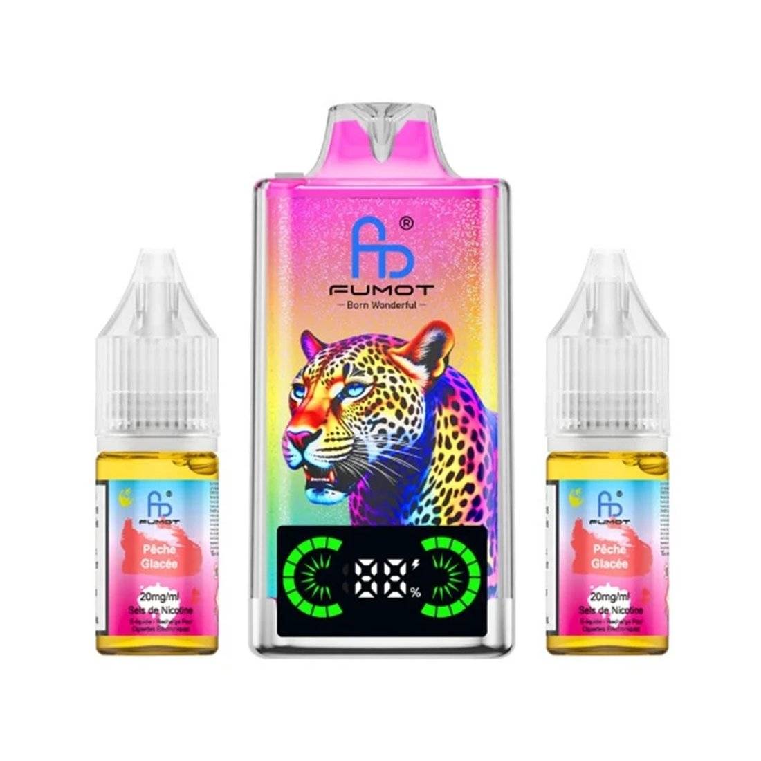 Puff Fumot Leopard 40K Pêche Glacée 20mg