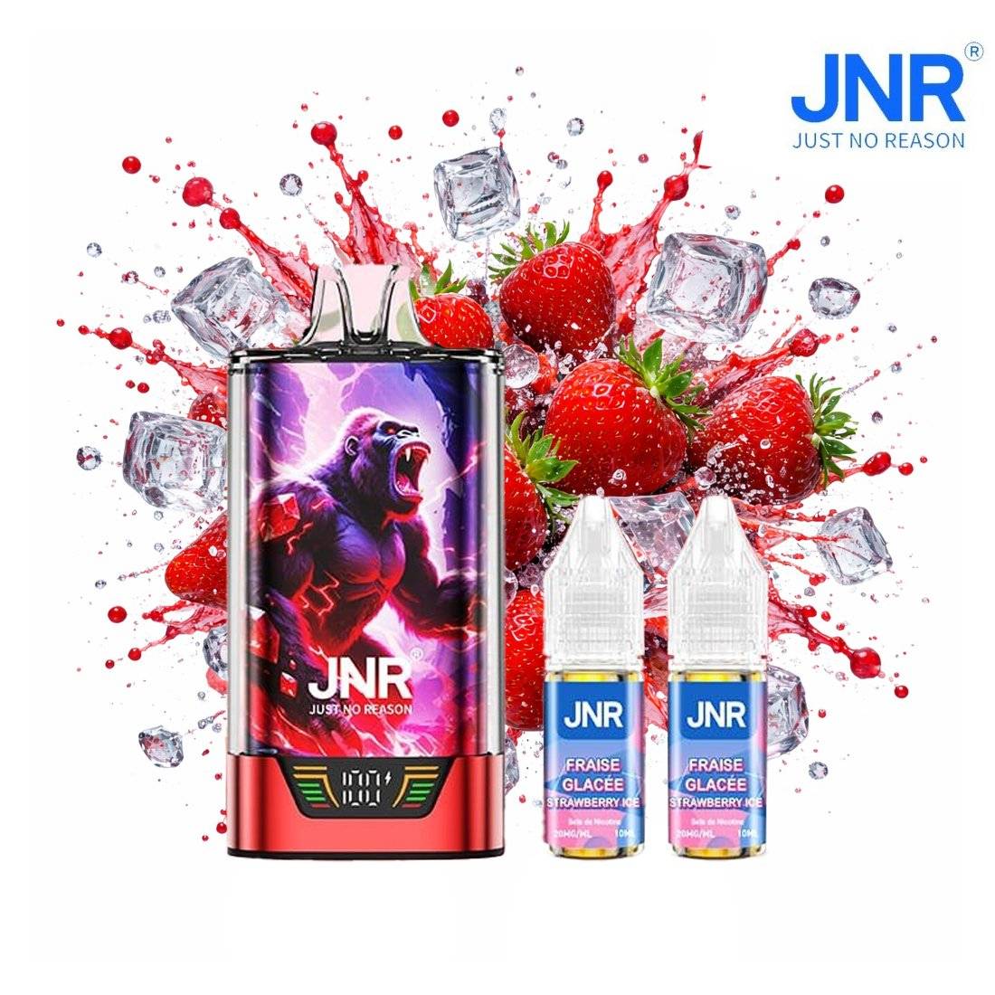 PUFF GORILLA X JNR FRAISE GLACÉE 20MG 43000 PUFFS