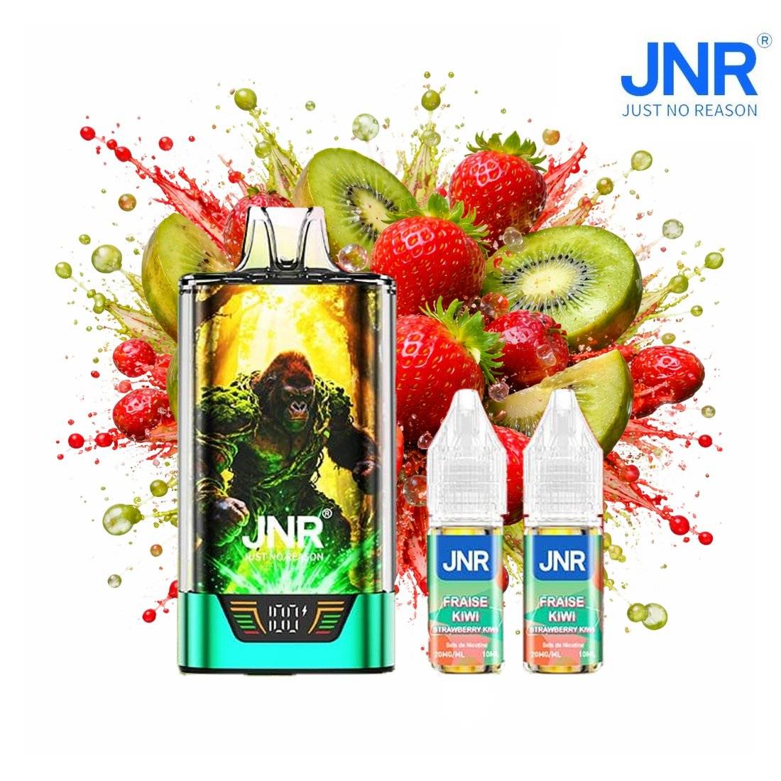 PUFF GORILLA X JNR FRAISE KIWI 20MG 43000 PUFFS