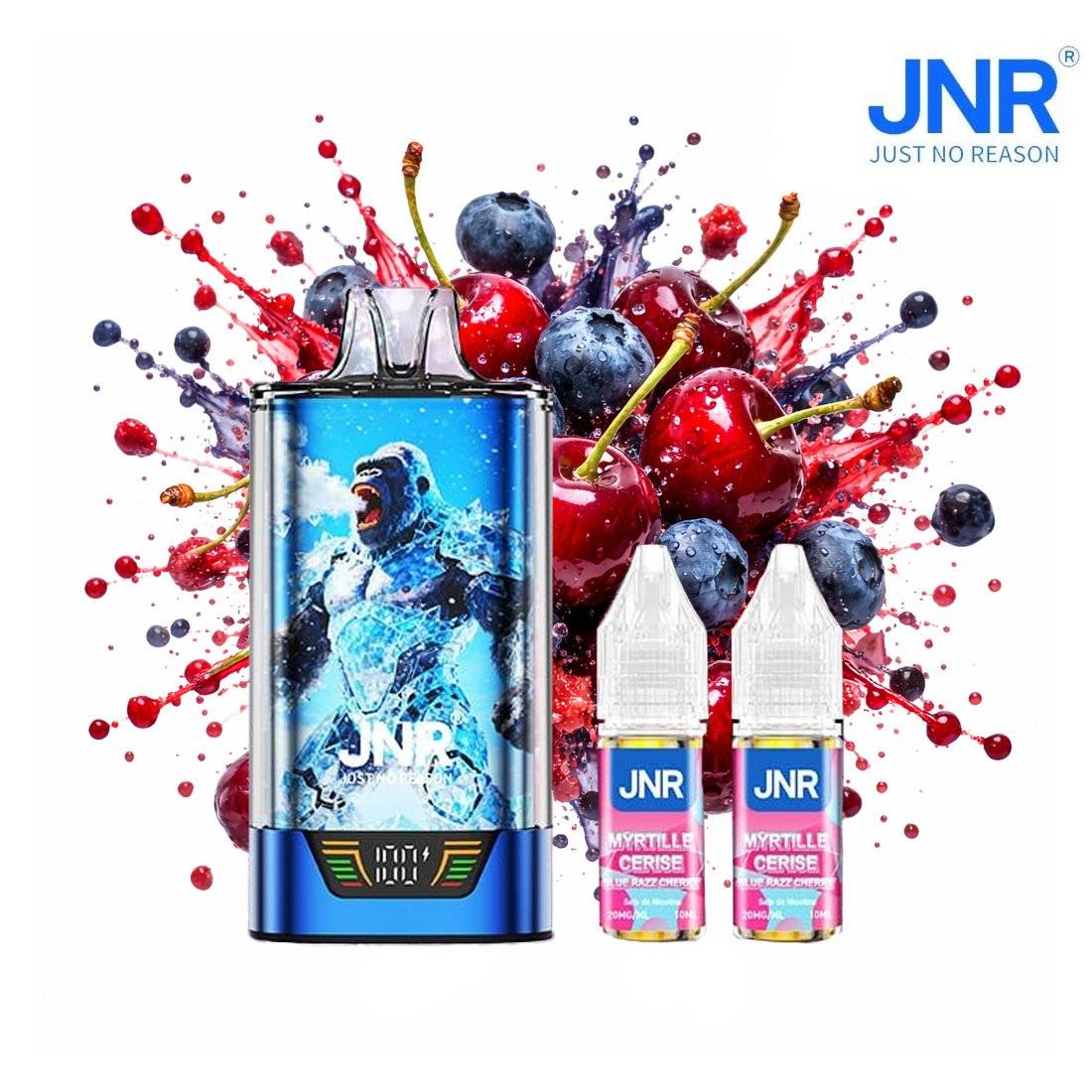 PUFF GORILLA X JNR MYRTILLE CERISE 20MG 43000 PUFFS