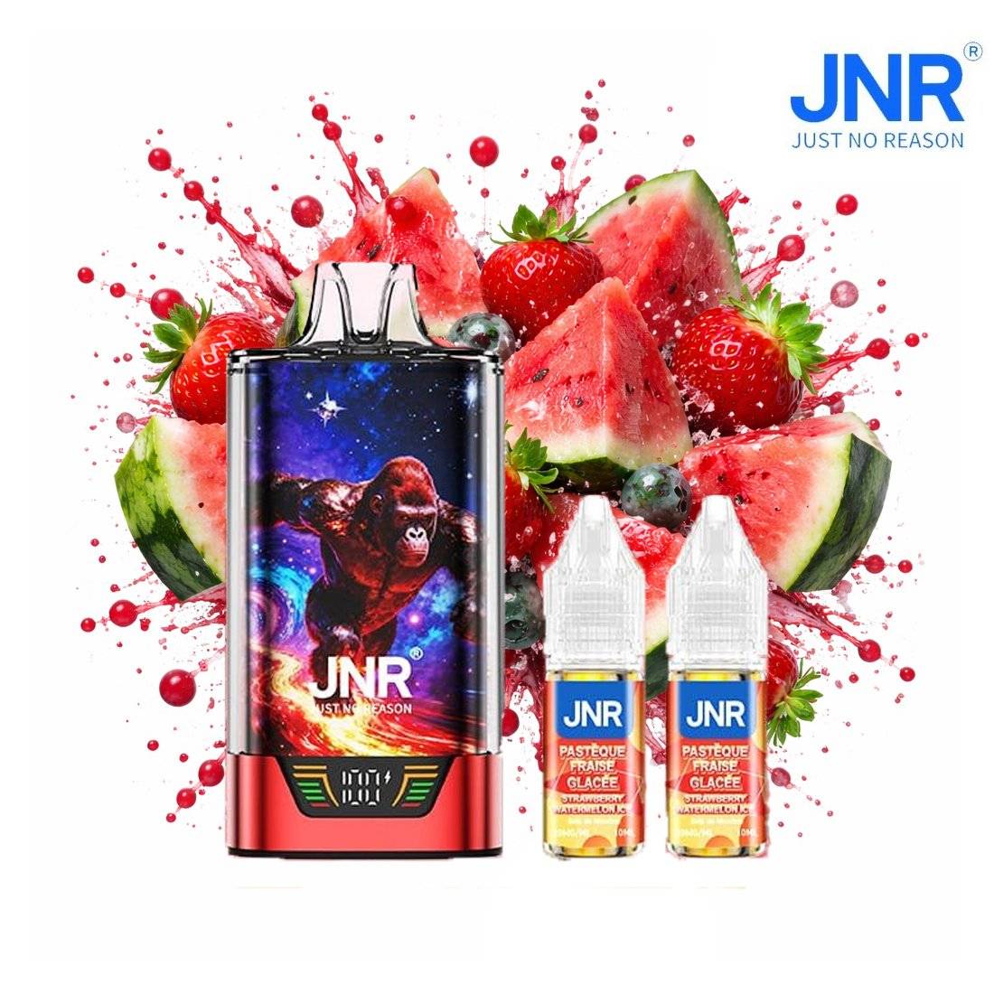 PUFF GORILLA X JNR PASTÈQUE FRAISE GLACÉE 20MG 43000 PUFFS