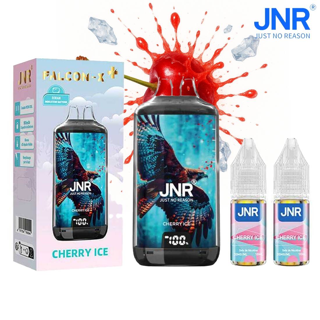PUFF JNR FALCON-X PLUS CHERRY ICE 20MG 28000 PUFFS