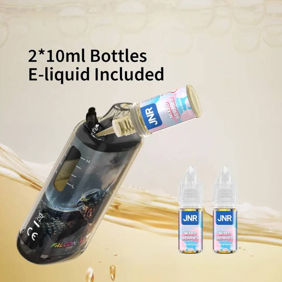 elfbar nachfüll pod läuft aus PUFF JNR FALCON-X PLUS STRAWBERRY KIWI 20MG 28000 PUFFS