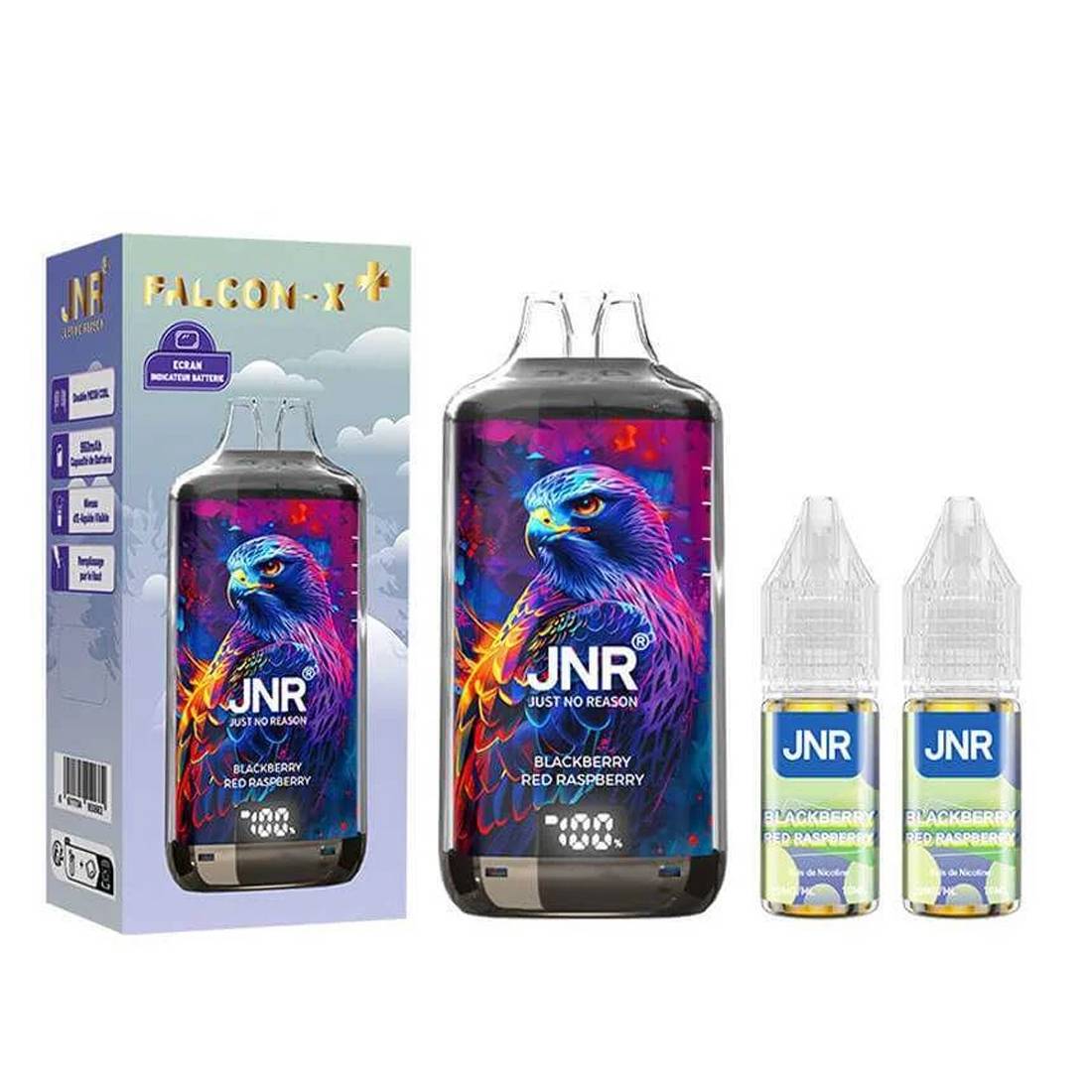 PUFF JNR FALCON-X PLUS BLACKBERRY RED RASPBERRY 20MG 28000 PUFFS