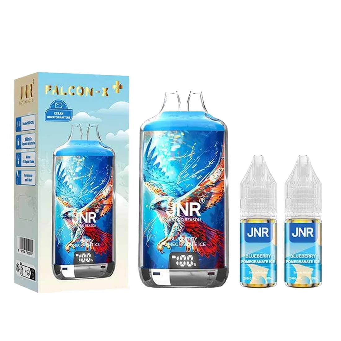 PUFF JNR FALCON-X PLUS BLUEBERRY POMEGRANATE 20MG 28000 PUFFS