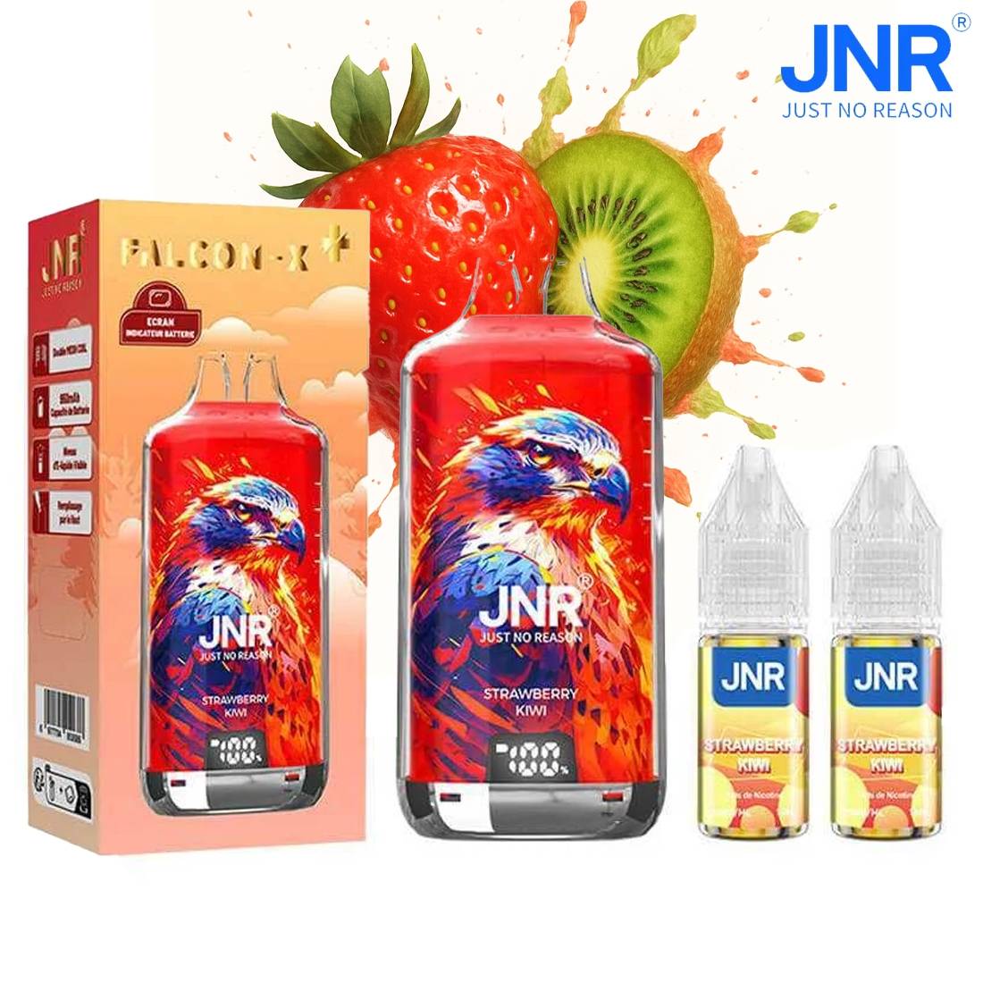 PUFF JNR FALCON-X PLUS STRAWBERRY KIWI 20MG 28000 PUFFS