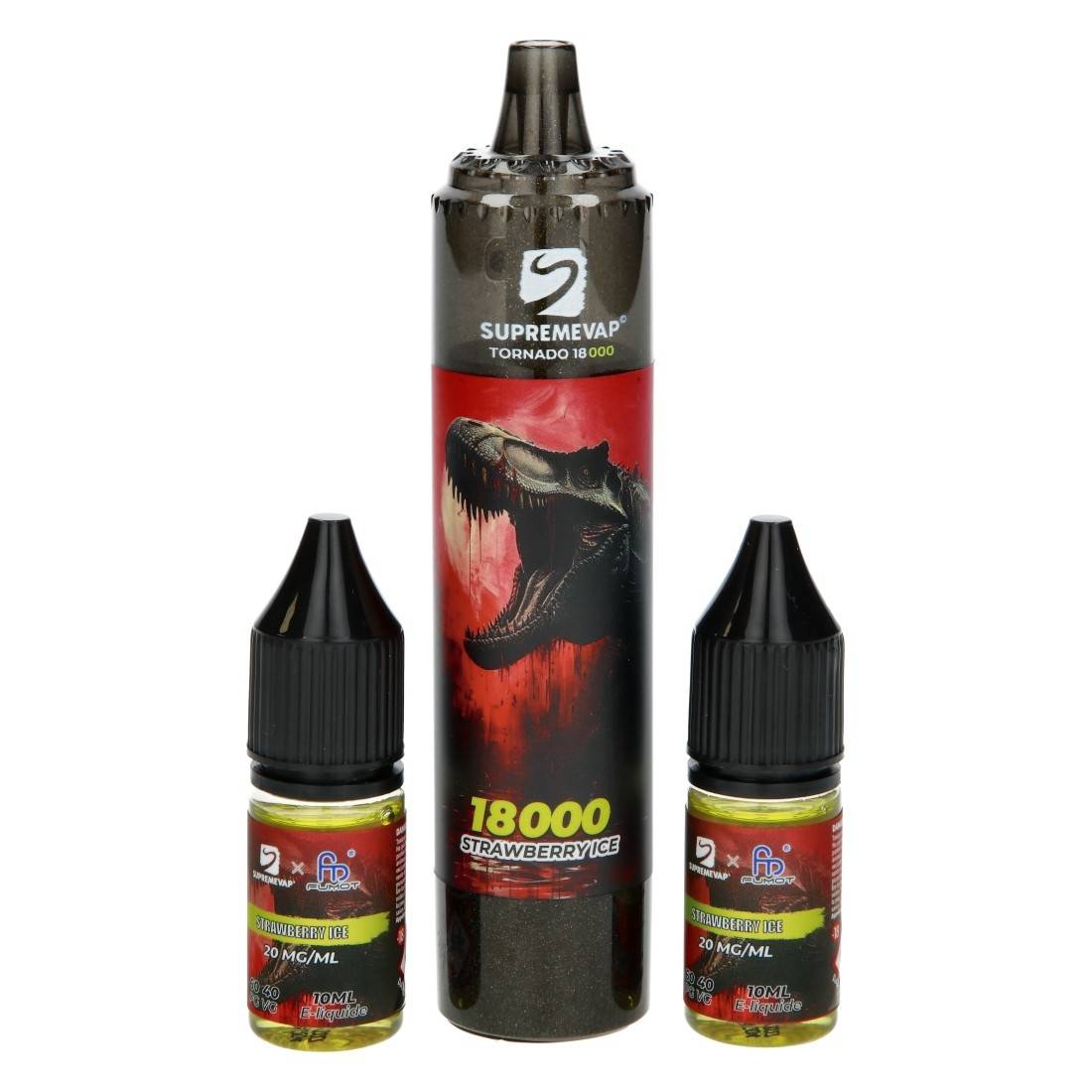PUFF SUPREMVAP TORNADO FRAISE ICE 18000 PUFFS