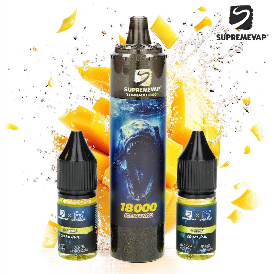 PUFF SUPREMVAP TORNADO MANGUE ICE 18000 PUFFS
