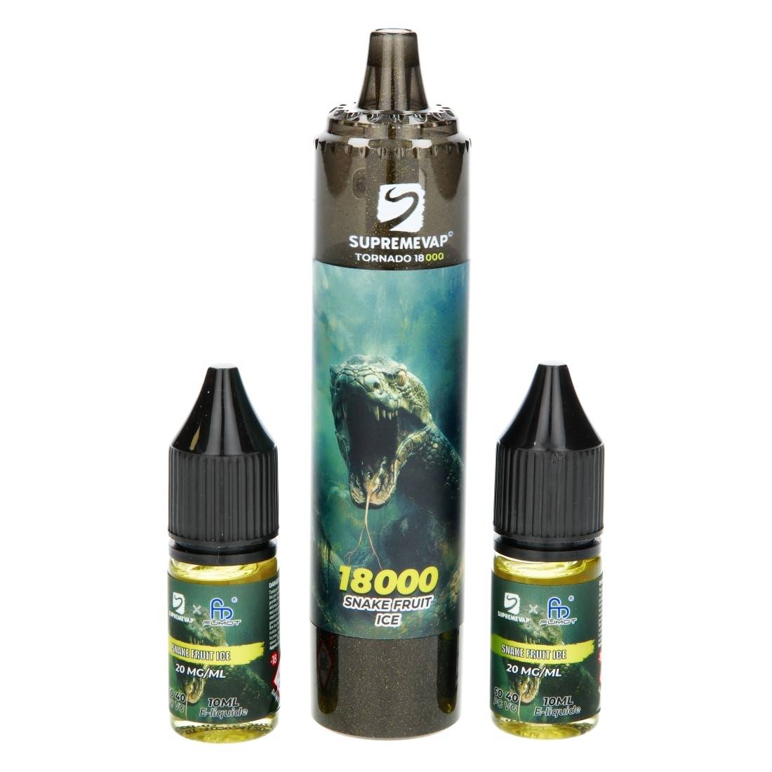 PUFF SUPREMVAP TORNADO SNAKE FRUIT ICE 18000 PUFFS