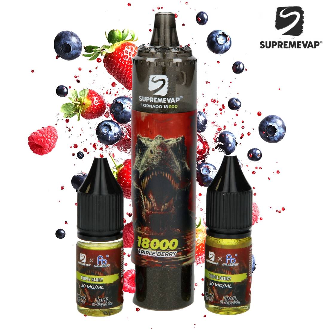 PUFF SUPREMVAP TORNADO TRIPLE BERRY 18000 PUFFS