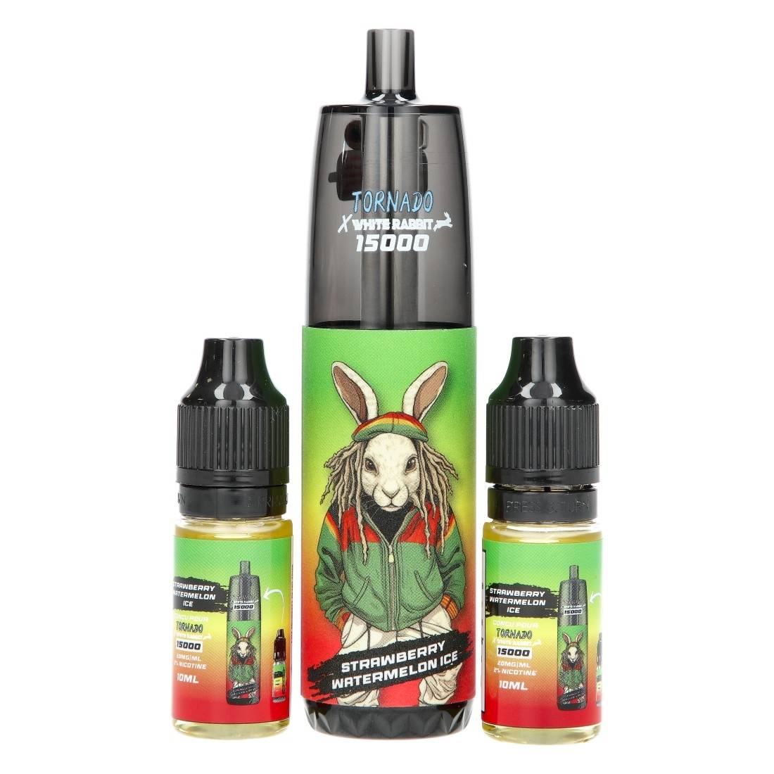 Puff Tornado & White Rabbit Strawberry Watermelon Ice 15000 Puffs