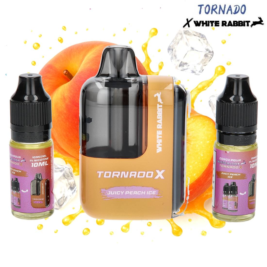 PUFF WHITE RABBIT TORNADO X JUICY PEACH 25000 PUFFS