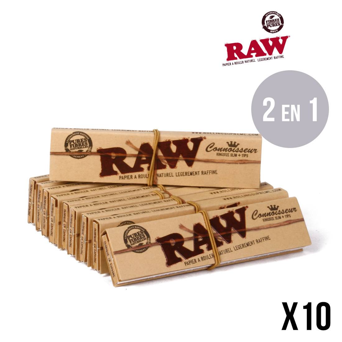 .RAW SLIM + TIPS PAR 10