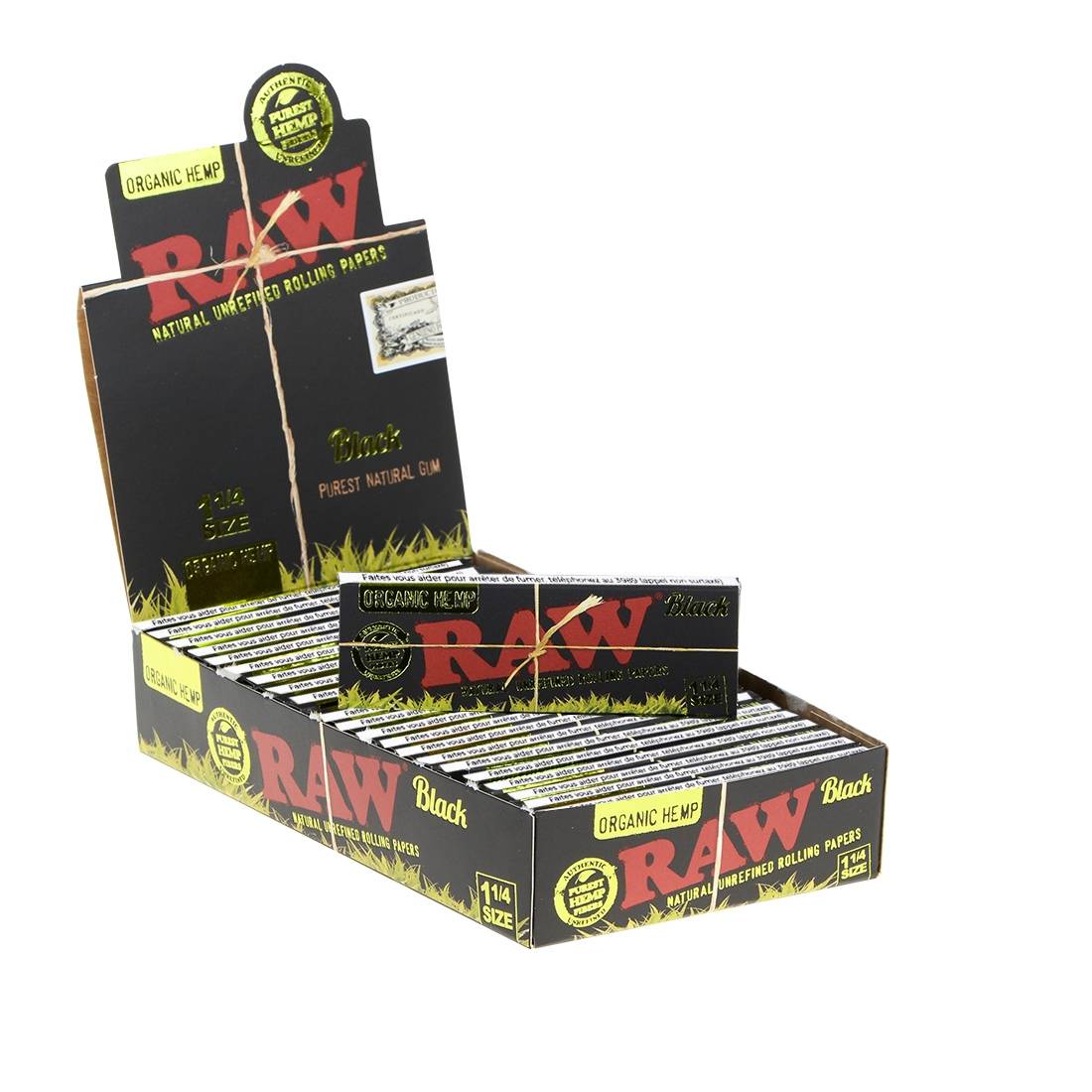 RAW BLACK ORGANIC 1/4 X24