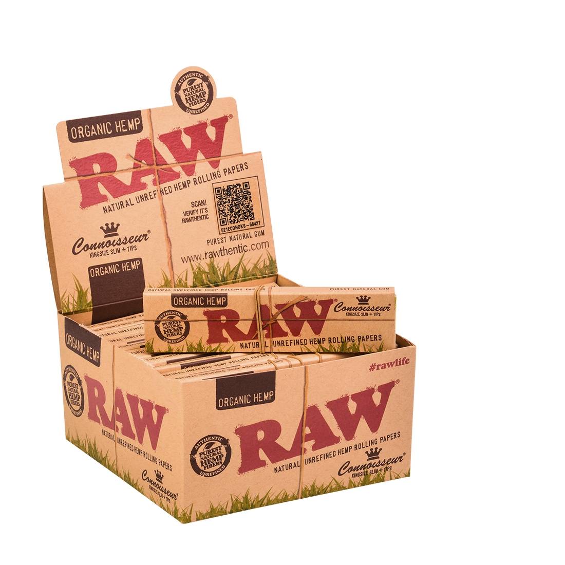 RAW ORGANIC SLIM + TIPS PAR 24