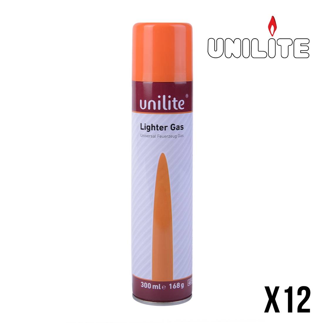RECHARGE GAZ BRIQUETS UNILITE 300ML X12