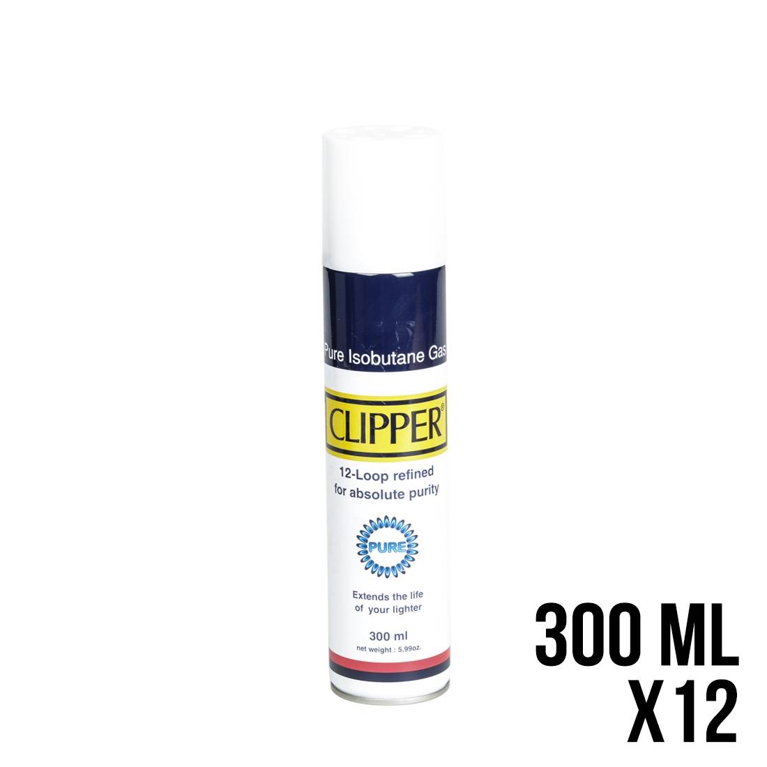 RECHARGE GAZ CLIPPER PURE 300ML X12