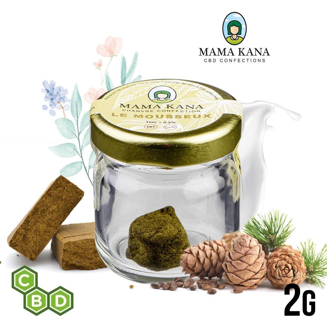 RESINE CBD MAMA KANA LE MOUSSEUX 2G
