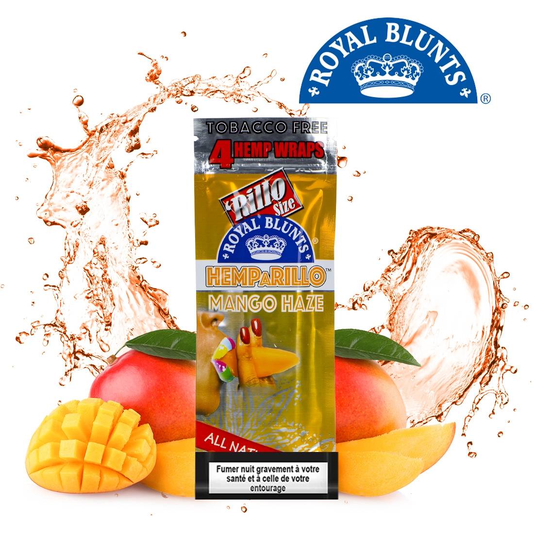 ROYAL BLUNTS HEMPARILLO MANGO HAZE PAR 4