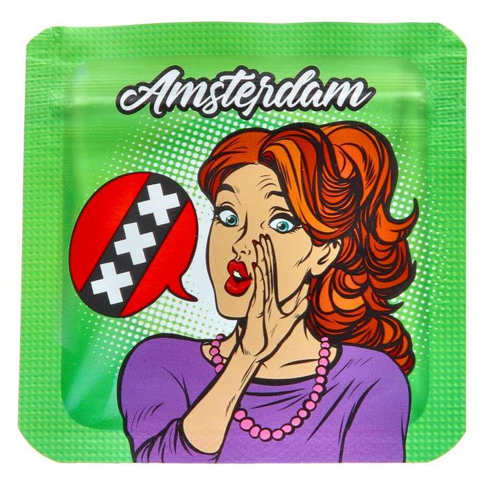 SACHET ZIP AMSTERDAM XXX 6.5X6.5CM SACHET ZIP AMSTERDAM XXX 6.5X6.5CM