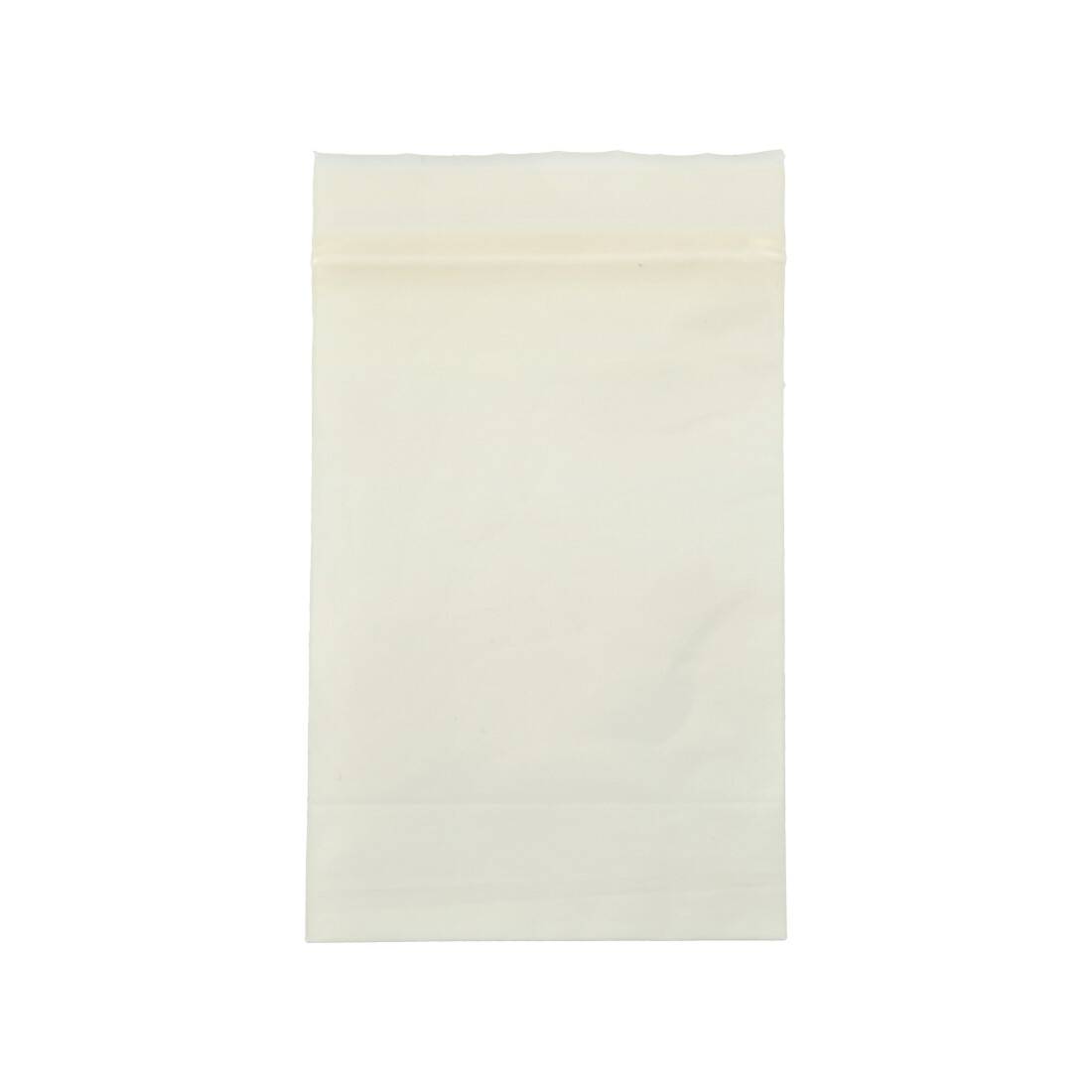 SACHET ZIP BIODEGRADABLE 50 MICRONS 12 X 7 CM
