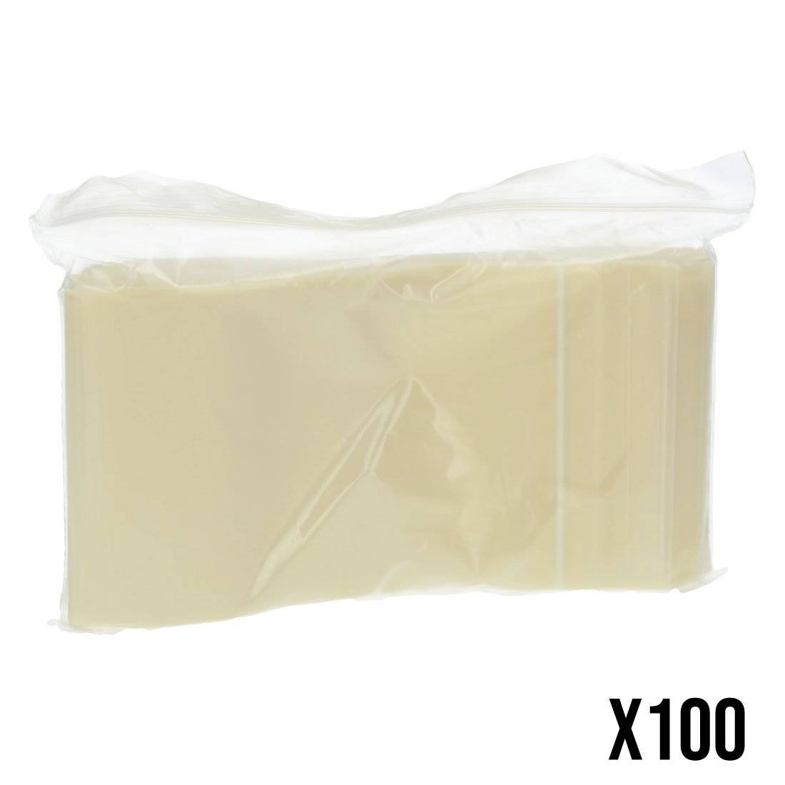 SACHET ZIP BIODEGRADABLE 50 MICRONS 12 X 8 CM PAR 100